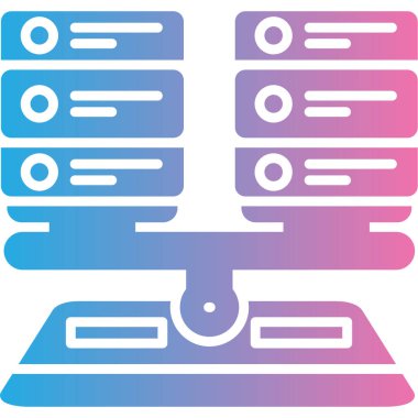 Sunucu. Web simgesi basit tasarım