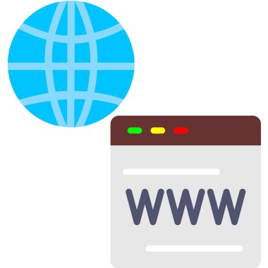 tarayıcı internet vektör simgesi
