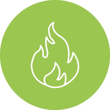 Bir ateş işareti simgesinin vektör çizimi