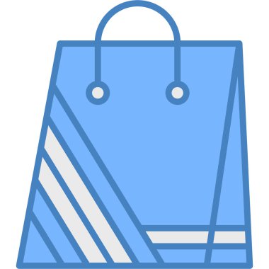 Çanta simgesinin vektör illüstrasyonu