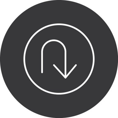 ok simgesi vektör illüstrasyonu