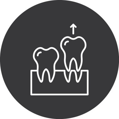 Diş. Web simgesi basit illüstrasyon