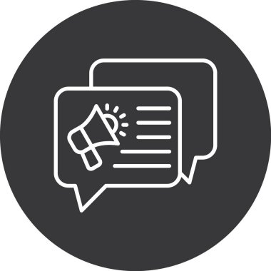 Konuşma simgesinin vektör illüstrasyon tasarımı