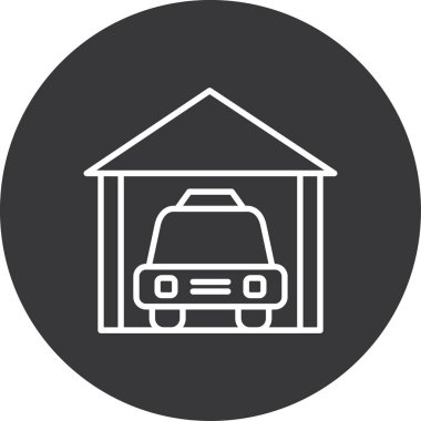 araba simgesi vektör illüstrasyonu