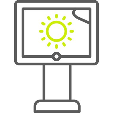 izleyici vektör simgesi, modern biçim