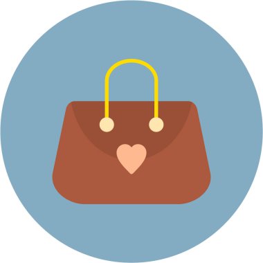 torba düz simge, vektör illüstrasyonu