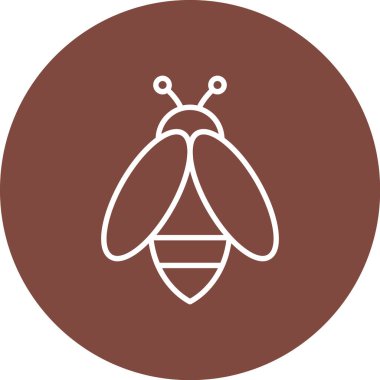 Böcek simgesinin vektör illüstrasyonu