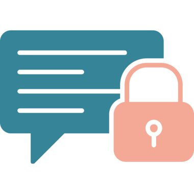 Asma kilit ikon vektör illüstrasyon tasarımı