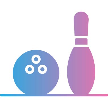 Bowling topu. Basit resimleme