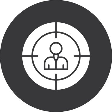 hedef simge vektör illüstrasyonu