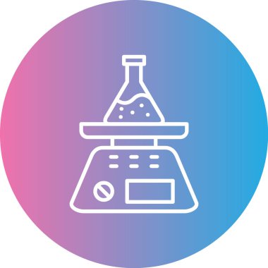 test tübü ikon vektör çizimi