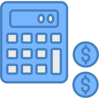 hesap makinesi simgesi vektör illüstrasyonu