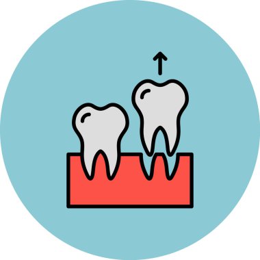 Diş. Web simgesi basit illüstrasyon