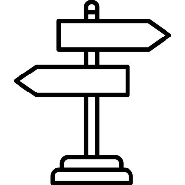 yön ikonu vektör illüstrasyonu