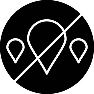 Harita iğne simgesi. vektör illüstrasyonu