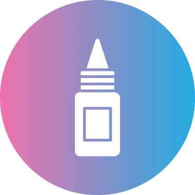 Bir şişe simgesinin vektör illüstrasyonu