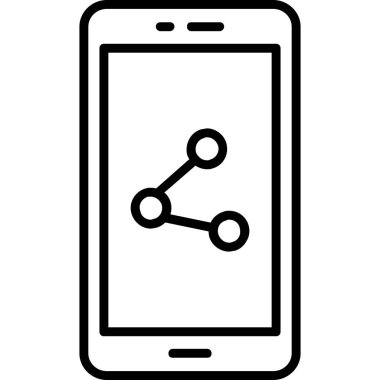 cep telefonu ikonu vektör illüstrasyonu