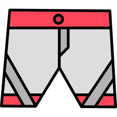 Pantolon. Web simgesi basit illüstrasyon