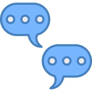 Sohbet balonları. Basit resimleme