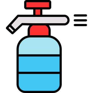 Sprey sprey şişesi simgesi - taslak biçiminde