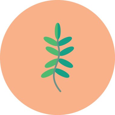 Bitki. Web simgesi basit illüstrasyon