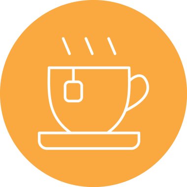 Kahve. Web simgesi basit tasarım