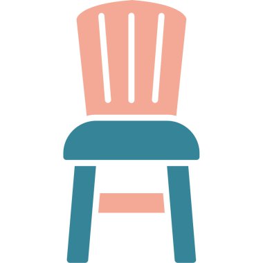 Sandalye. Web simgesi basit illüstrasyon