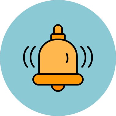 Çan simgesi vektör illüstrasyonu