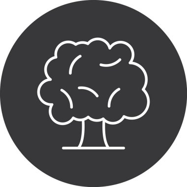 vektör ağacı simgesi, vektör illüstrasyonu