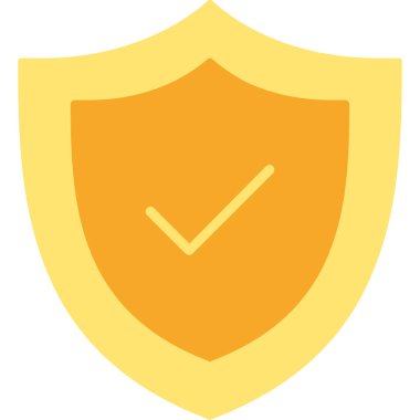 Kalkan. Web simgesi basit illüstrasyon