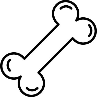 Köpek kemiği ikonu. Beyaz arkaplanda izole edilmiş web tasarımı için köpek köpek vektör simgesi