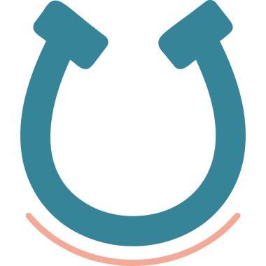 At nalı ikonu vektörü. İnce çizgi işareti. izole edilmiş sınır sembolü çizimi