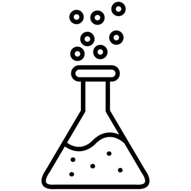 Kimyasal laboratuvar simgesi, özet biçimi