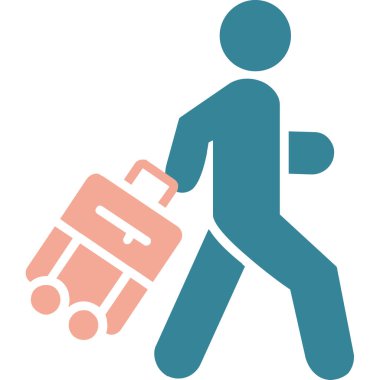 Yolcu Bagaj düz simgesi