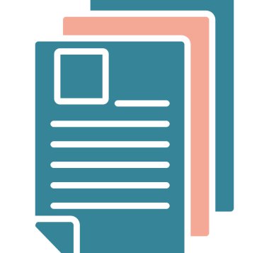 Belge. Web simgesi basit illüstrasyon