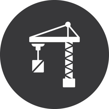 vinç simgesi vektör illüstrasyonu