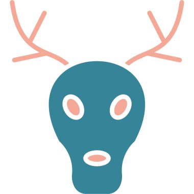 geyik simgesi vektör illüstrasyonu