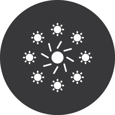 Güneş Simgesi Vektör illüstrasyonu