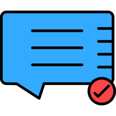 Sohbet yorum simgesi - özet biçimi