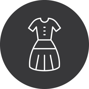 elbise simgesi vektör illüstrasyonu