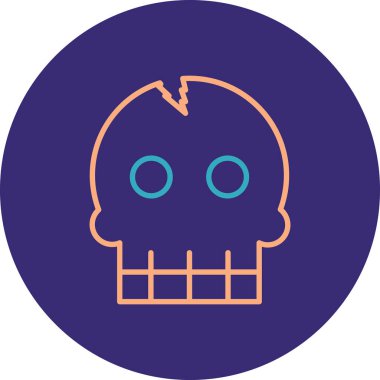 Cadılar Bayramı ikon vektör illüstrasyonu