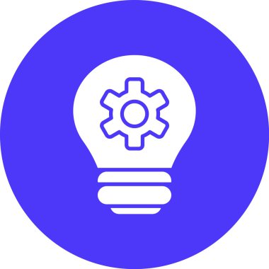 Ampul. Web simgesi basit illüstrasyon