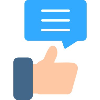 Konuş. Web simgesi vektör illüstrasyonu