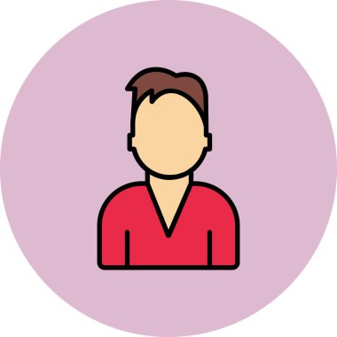 man simgesi vektör illüstrasyonu