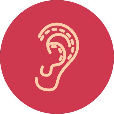 Kulaklıkların vektör simgesi. vektör illüstrasyonu