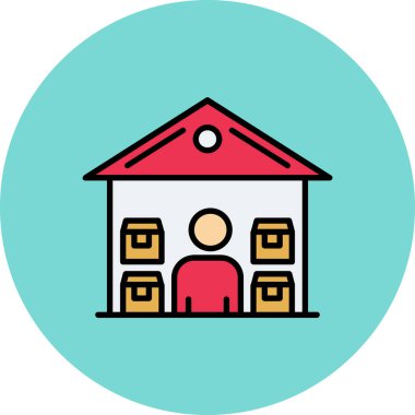 Otel simgesi vektör illüstrasyonu