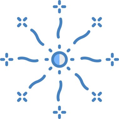 kar Tanesi simgesi vektör çizimi