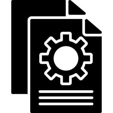 Belge. Web simgesi basit illüstrasyon