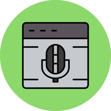 Modern simgenin vektör illüstrasyonu