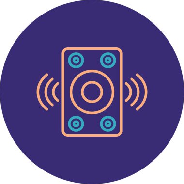 Benzersiz konuşmacılar ikon vektör illüstrasyonu